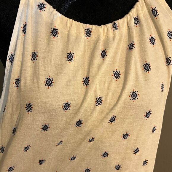 Old Navy Ivory Boho Print Knit Halter Tank Top Size L - Picture 6 of 7